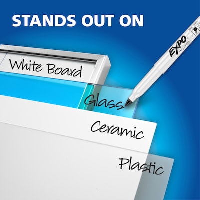 Expo Dry Erase Markers, Ultra Fine Tip, Assorted Colors, 4/Pack (1871133)