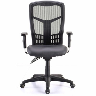 Lorell Executive Antimicrobial High-Back Chair, Black (LLR86240)