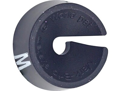 National Hanger Plastic Size Marker, M, Black/White, 25/Pack (SM25MBW)