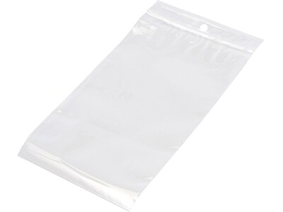 8 x 10 Reclosable Poly Bags, 2 Mil, Clear, 1000/Carton (3635A)