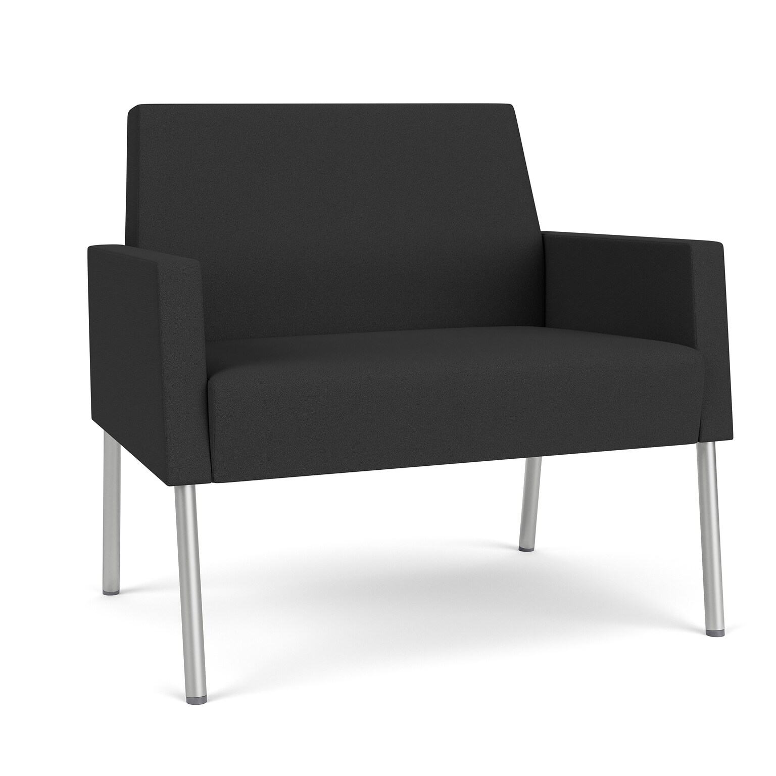 Lesro Mystic Lounge Fabric Bariatric Chair, Open House Graphite/Silver (ML1401.SSV-01OHGP)