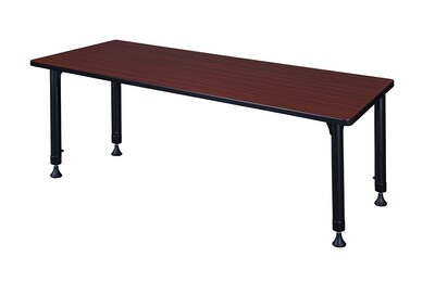 Regency Kee 72L Rectangular Laminated Wood Height Adjustable Classroom Table, Mahogany (MT7224MHAPB
