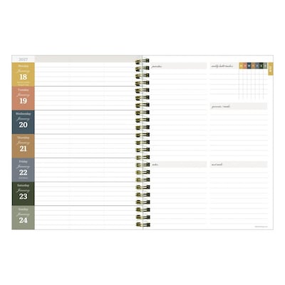 2027 TF Publishing Garden Bouquet 6.5" x 8"  Weekly & Monthly Standard Planner, Paperboard Cover, Multicolored (27-9222)