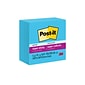 Post-it Super Sticky Notes, 3" x 3", Blue Paradise, 90 Sheet/Pad, 5 Pads/Pack (654-5SSBE)