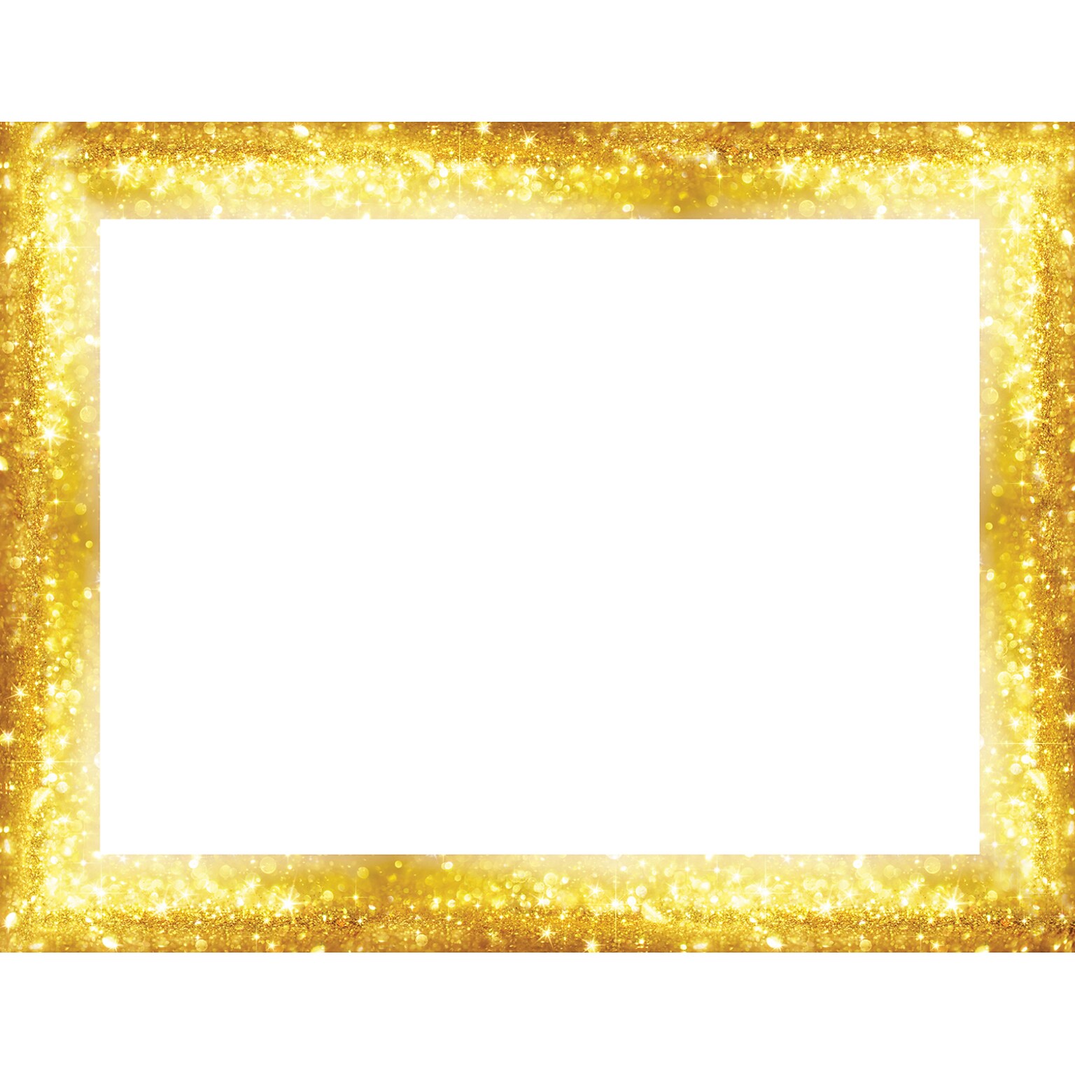 Great Papers Sparkle Border Letterhead, Gold, 50/Pack (2023072)