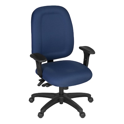 Regency Comfort Series Ergonomic Fabric Swivel Task Chair, Navy Blue (125-NV)