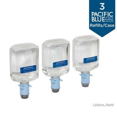 Pacific Blue Ultra Foaming Hand Soap,  40.5 Oz., 3/Carton (43716)