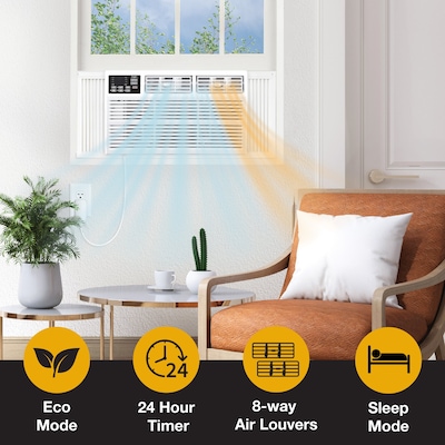 Whirlpool 230-Volt 12,000 BTU Window Air Conditioner with Remote, White (WHHW122AW)