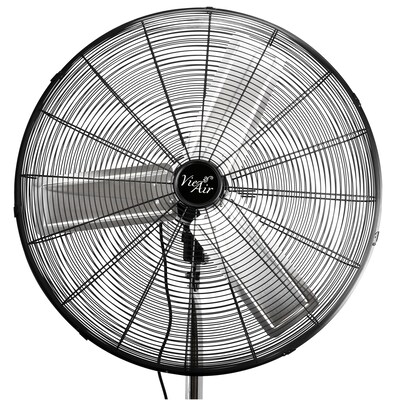 Vie Air 30" Industrial Oscillating Pedestal Fan, 3-Speed, Black (938120624M)