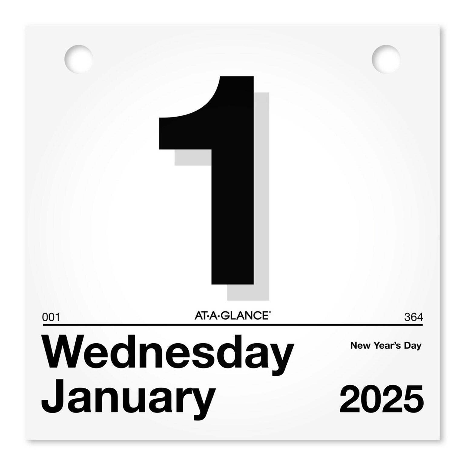 2027 AT-A-GLANCE Today Is 6 x 6 Daily Calendar Refill Pages, White/Black (K1-50-27)