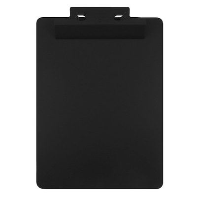 JAM Paper® Aluminum Premium Clipboard with Hinge, Letter Size, 9 x 12 1/2, Black Clip Board, Sold In