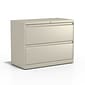 Quill Brand® Commercial 2 File Drawers Lateral File Cabinet, Locking, Putty/Beige, Letter/Legal, 36