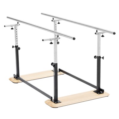 Viva Comfort 7 ft. Steel Foldable Physical Therapy Parallel Bars, 350lb Capacity, Black (ME905-01-MK)