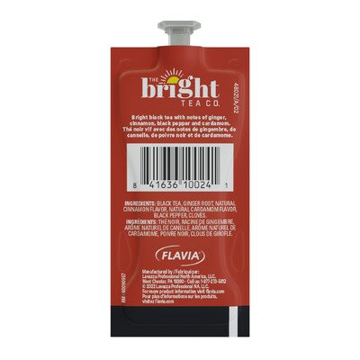 The Bright Tea Co. Chai Spice Tea, Flavia Freshpacks, 100/Carton (MDRB501)
