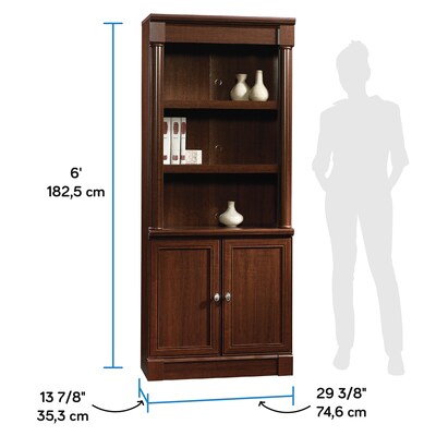 Sauder Palladia 72"H 5-Shelf Bookcase, Select Cherry (412019)