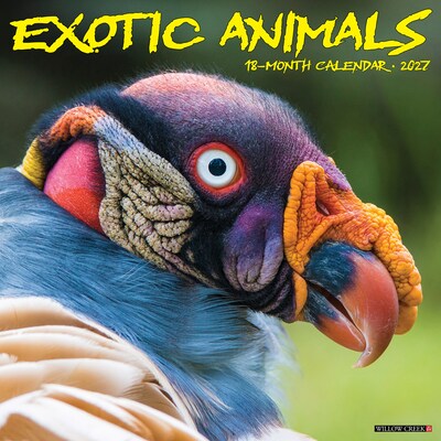 2027 Willow Creek Exotic Animals  12 x 12 Monthly Wall Calendar (60148)