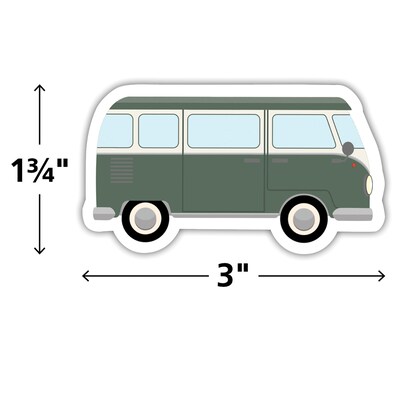 Teacher Created Resources Moving Mountains Road Trip Camper Vans Mini Accents, 36/Pack, 6 Packs/Bundle (TCR9219-6)