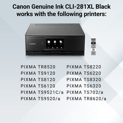 Canon CLI-281 XL Black High Yield Ink Cartridge (2037C001)