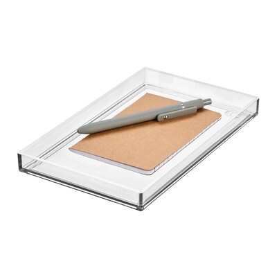 iDESIGN Plastic Desktop Tray, Clear, 2/Pack (28234M2)