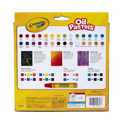 Crayola Oil Pastels, Assorted Colors, 28/Box (52-4628)