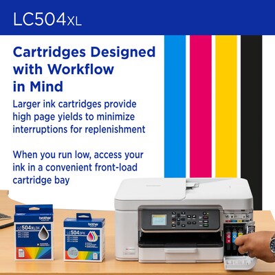 Brother LC504XL Black High Yield Ink Cartridge (LC504XLBKS)