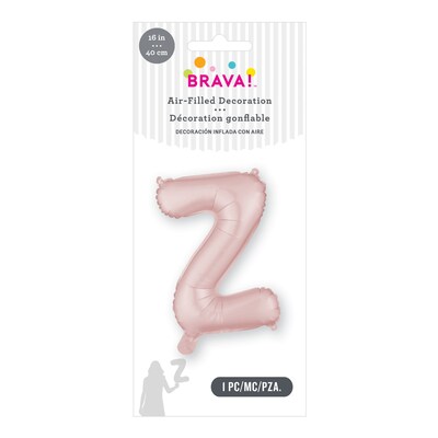 Party City (Air-Filled) 16 Z Foil Balloon, Dusty Rose (AM 1 100093-92)