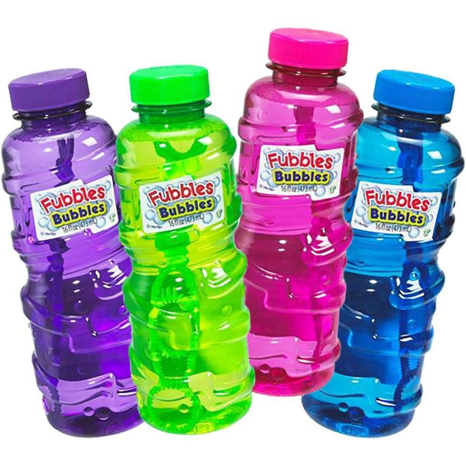 Fubbles Bubbles Solution Case, Assorted Colors, 12/Pack (LR4269)