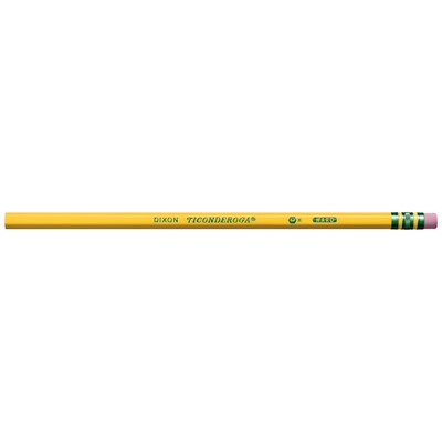 Ticonderoga The World's Best Pencil Wooden Pencil, 2.2mm, #3 Hard Lead, Dozen (X13883X)