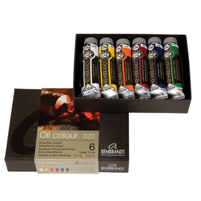 Rembrandt Oil Paint, Assorted Colors, 6/Set (RBX1822306)