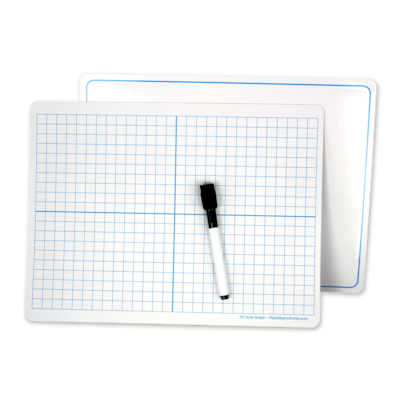 Flipside Double Sided Magnetic Dry-Erase Mobile Whiteboard, 9" x 12", 12/Pack (FLP11002)