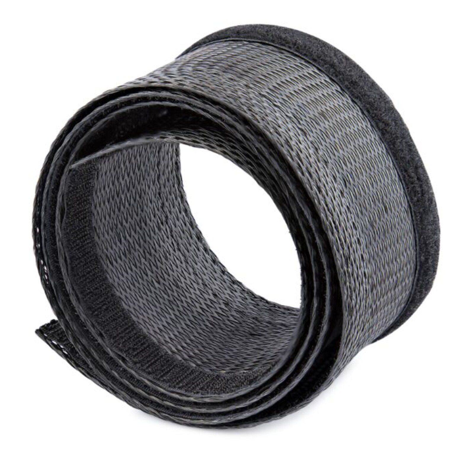 StarTech 10 Cable Management Sleeve, Black, Trimmable Heavy Duty Cable Wrap (WKSTNCMFLX)