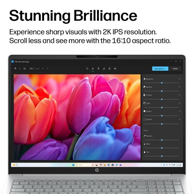 HP OmniBook 3 16" Laptop, Copilot+ PC, Snapdragon X X1-26-100, 16GB RAM, 512GB SSD, +33 Hour Battery, Windows 11 Home