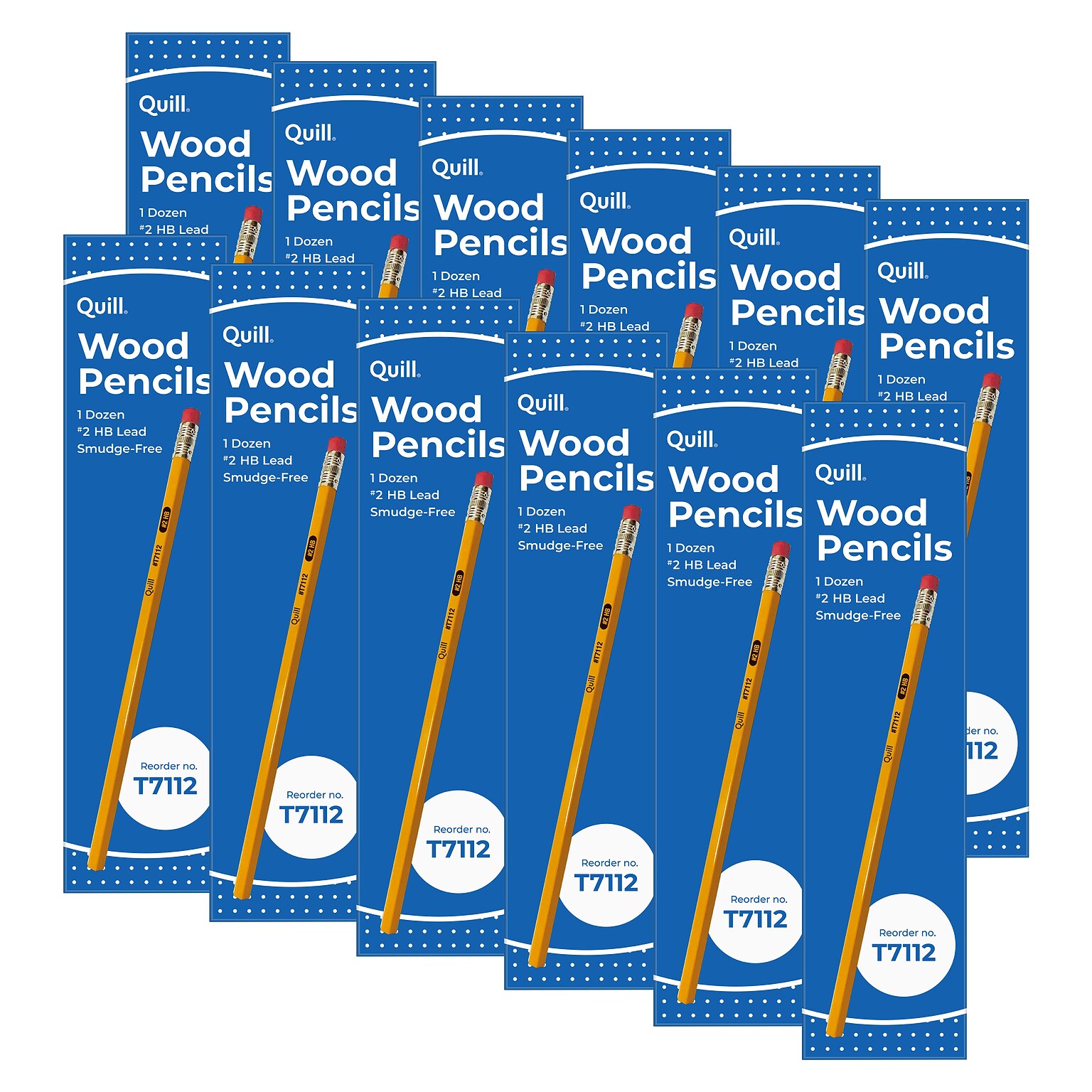 Quill Brand® Standard Grade Pencil, #2 Lead, 144/Pack (T7112)