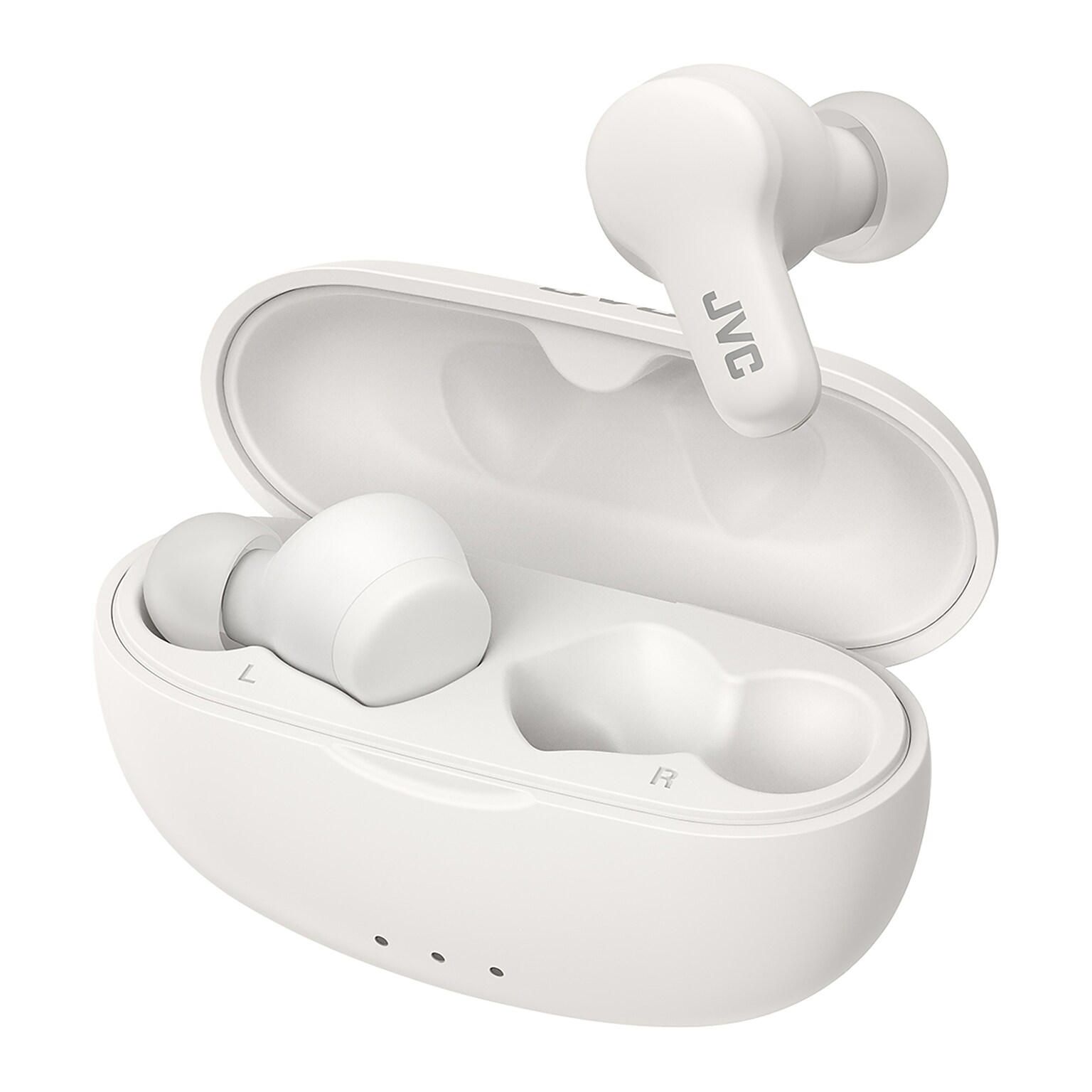 JVC Gumy Wireless Earbuds, Bluetooth, Coconut White (JVCHAA7T2W)