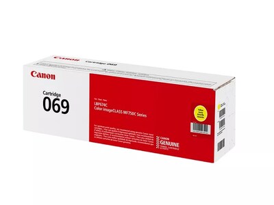 Canon 069 Yellow Standard Yield Toner Cartridge, Print Up to 1,900 Pages (5091C001)
