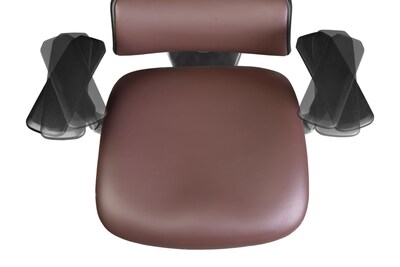 Regency Omega Ergonomic Leather Executive Office Chair w/ Headrest, Chocolate (OMG004CH)