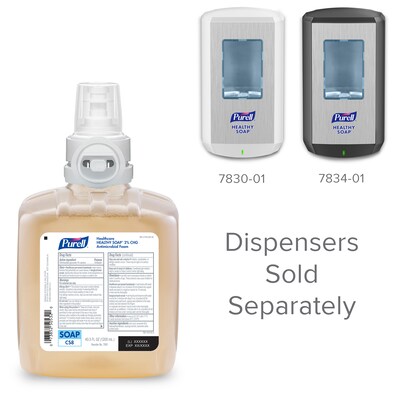 PURELL Healthcare Foaming Hand Soap Refill for CS8 Dispenser, 1200 ml, 2/Carton (7881-02)