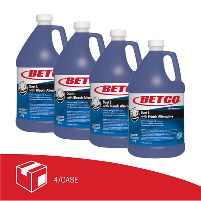 Betco Symplicity Duet L Laundry Detergent, 1 gal, Fresh Scent, 4/Carton (BET4750400)