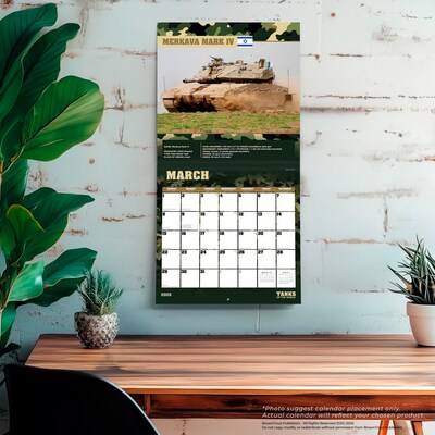 2026 BrownTrout Tanks of the World 12" x 12" Monthly Wall Calendar (9798330705771)