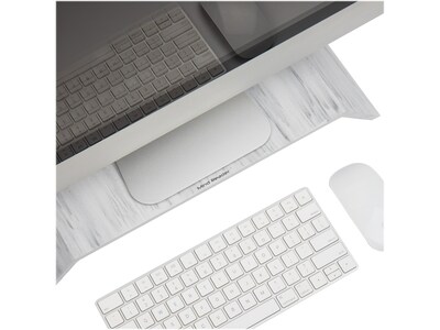 Mind Reader Contemporary Monitor Stand and Laptop Riser, White (MARMON-WHT)