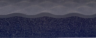 M + A Matting Hog Heaven Anti-Fatigue Commercial Floor Mat, 3' x 10', Black/Yellow (4232310100)