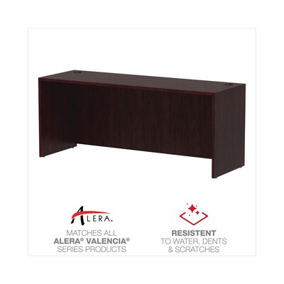 Alera™ Valencia Series Executive Suites in Mahogany, Credenza Shell, 72"W