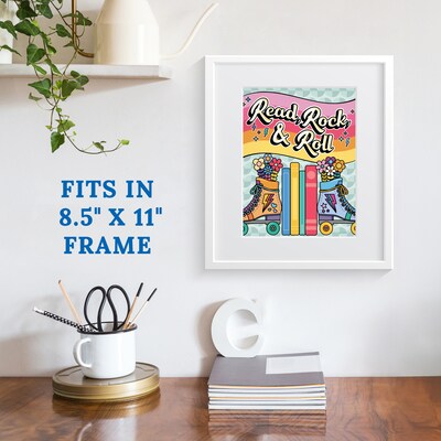 Carson Dellosa Happily Ever Elementary Retro Remix 8.5" x 11" Motivational Posters, 12/Pack (106080)