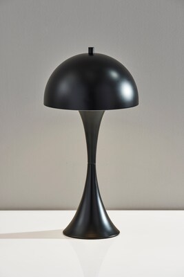 Adesso Lennon Incandescent Table Lamp, 19.5"H, Black (2604-01)