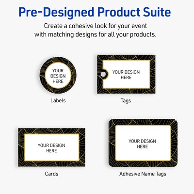 Avery Laser/Inkjet Rectangle Multipurpose Labels, 4" x 3-1/3", White, 40/Pack (S00-ETG)