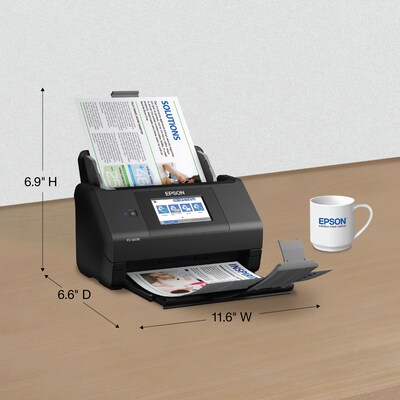 Epson WorkForce ES-580W Wireless Duplex Document Scanner, Black (B11B258201)