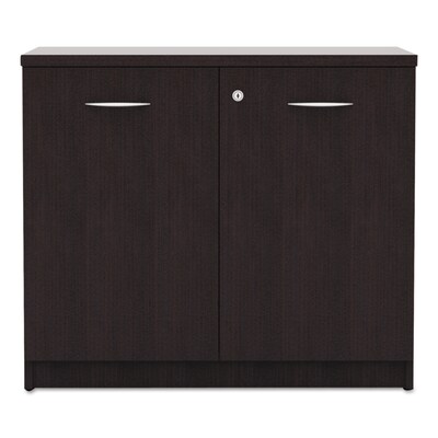 Alera Valencia Series Storage Cabinet, 34w X 22 3/4d X 29 1/2h, Espresso (ALEVA613622ES)