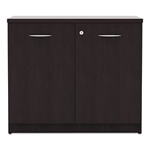 Alera Valencia Series Storage Cabinet, 34w X 22 3/4d X 29 1/2h, Espresso (ALEVA613622ES)