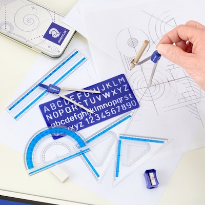 Staedtler Math Set Kit, Clear, 10/Pack (557 10 BN 03)