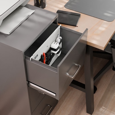 Staples File Cabinet Tech Organizer, Gray/Black (TR62605)
